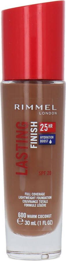 Rimmel London Rimmel Lasting Finish 25 HR Foundation 600 Warm Coconut