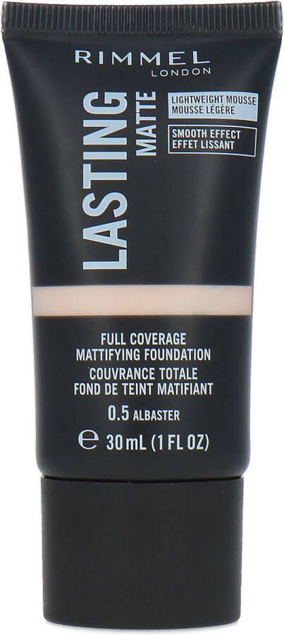 Rimmel London Rimmel Lasting Matte Foundation 0.5 Albaster