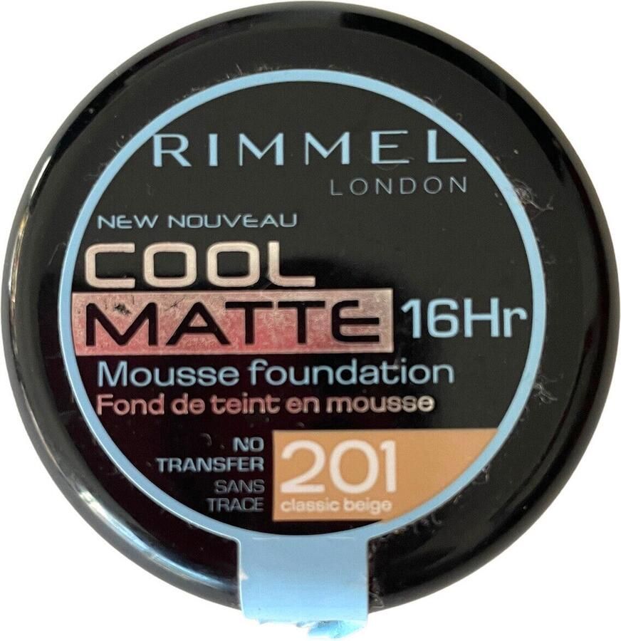 Rimmel London Rimmel Cool Matte Mousse 16HR Foundation 201 Classic Beige