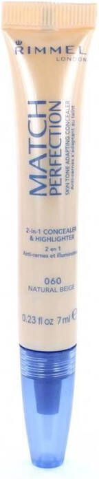 Rimmel London Rimmel Match Perfection Concealer & Highlighter 060 Natural Beige Concealer