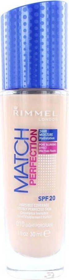Rimmel London Rimmel Match Perfection Foundation 010 Light Porcelain