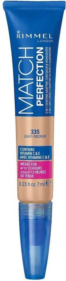 Rimmel London Rimmel Match Perfection Skin Tone Adapting Concealer 335 Light Medium