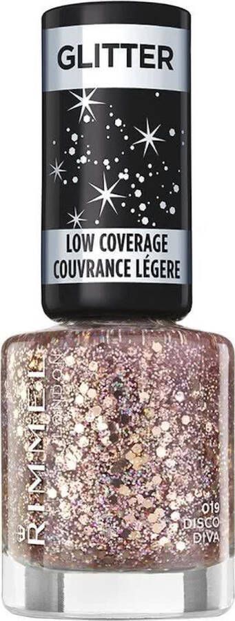 Rimmel London Glitter Low Coverage nagellak 019 Disco Diva