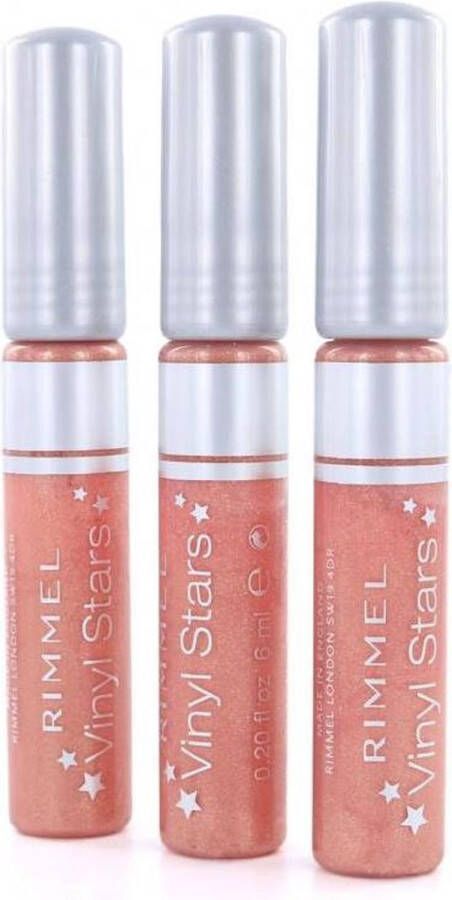 Rimmel London Rimmel Vinyl Stars Lipgloss 180 Star Kissed (set van 3)