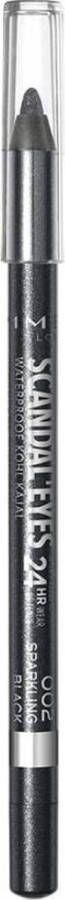 Rimmel London Scandal'Eyes Waterproof Kohl Pencil Oogpotlood Black Sparkle Black