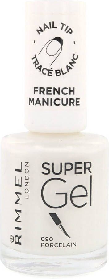 Rimmel London Super Gel Nagellak French Manicure Nail Tip 090 Porcelain