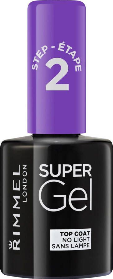 Rimmel London Super Gel Nagellak Stap 2 Top Coat 00 Transparant