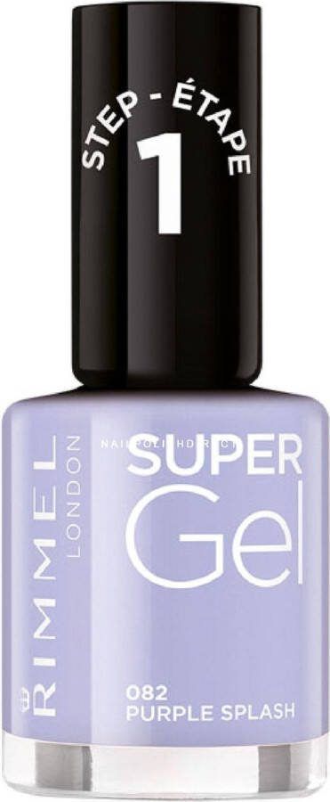 Rimmel London SuperGel 082 Purple Splash Gel Nagellak