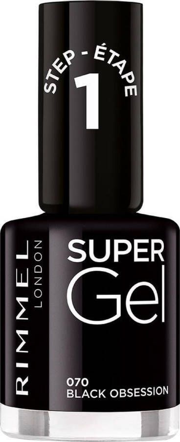 Rimmel London Rimmel Super Gel Nagellak 070 Black Obsession