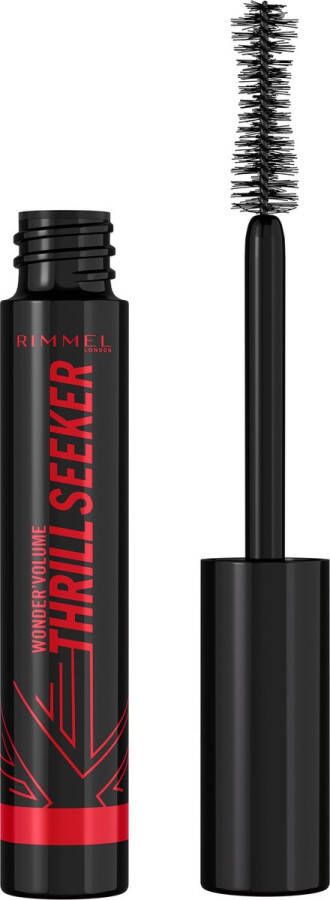 Rimmel London Wonder'Volume Thrill Seeker verlengende en volumineuze mascara met ultrazwarte pigmenten 004 Pitch Black 8ml
