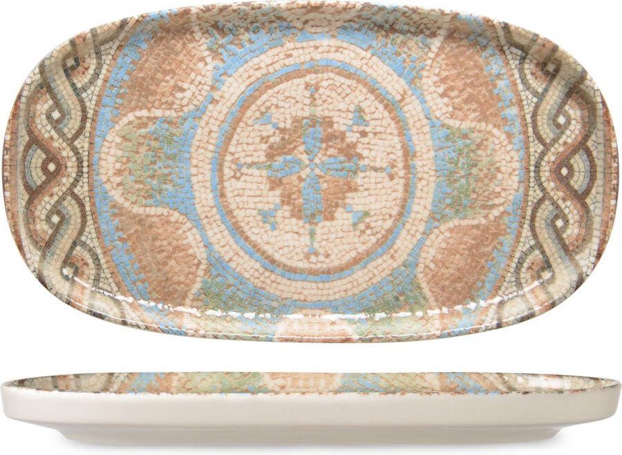 Rinart Serveerschaal Celest Porselein 31x18 cm set van 2