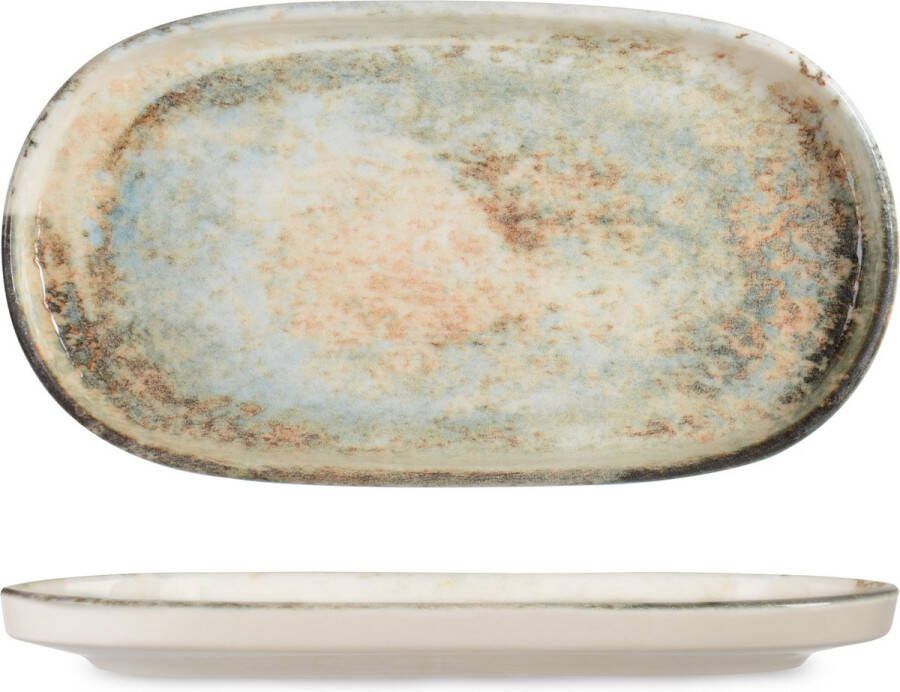 Rinart Serveerschaal Obvara Porselein 32x18 cm set van 2