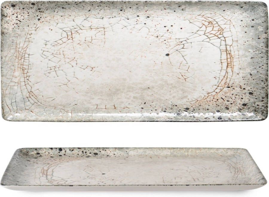 Rinart Serveerschaal Sedir Porselein 33x17 cm set van 2