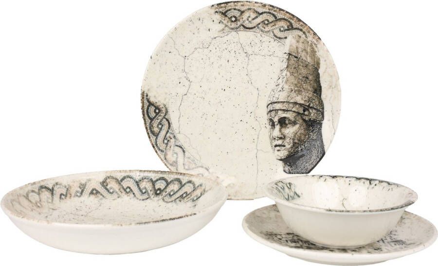 Rinart serviesset Remnant 24 delig 6 persoons Porselein