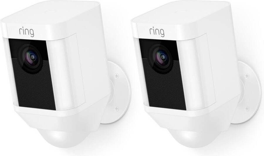 Ring SPOTLIGHT CAM BATTERY WHITE DUOPACK beveiligingscamera