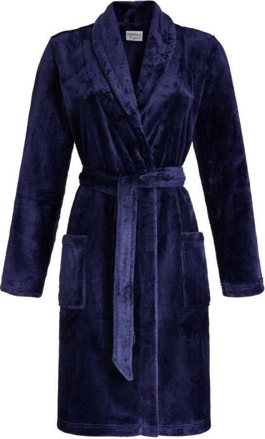 Ringella Blauwe fleece badjas van Blauw