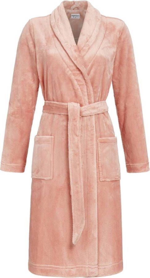 Ringella Lange roze fleece badjas van Roze
