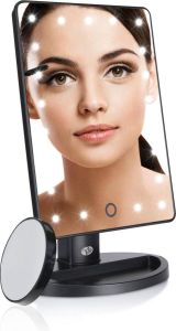 Rio MMSP Make-up spiegel met dimbare LED lampjes en mini-spiegeltje
