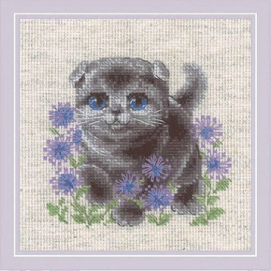 Riolis Borduurpakket Lop-eared Kitten Telpakket