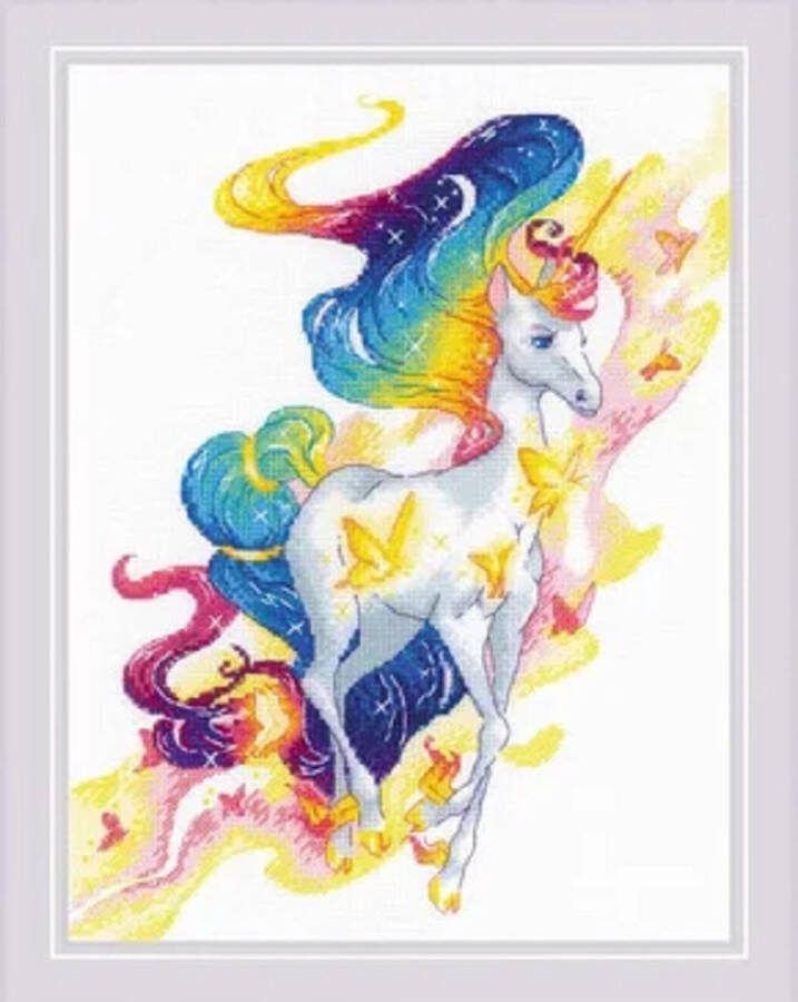 Riolis Borduurpakket Regenboog Eenhoorn
