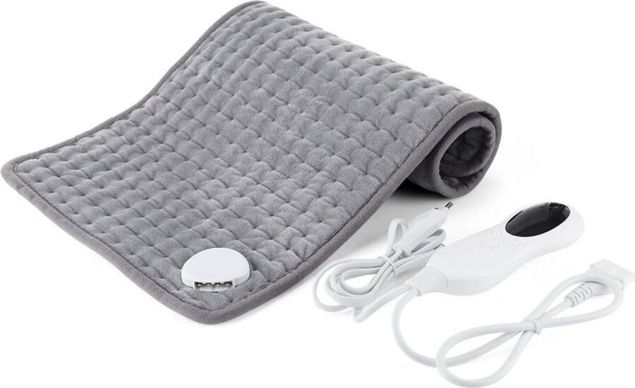 Rique Elektrische deken Elektrisch mat Warmtedeken Warmtemat Warme voeten mat Voeten verwarming Verwarmingsmat 10 verschillende warmtes wasbaar 50 x 100 cm