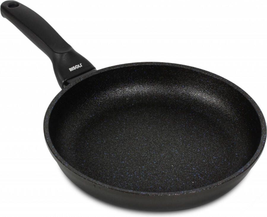 Risoli Koekenpan Black Plus 24 X 8 Cm Aluminium Zwart