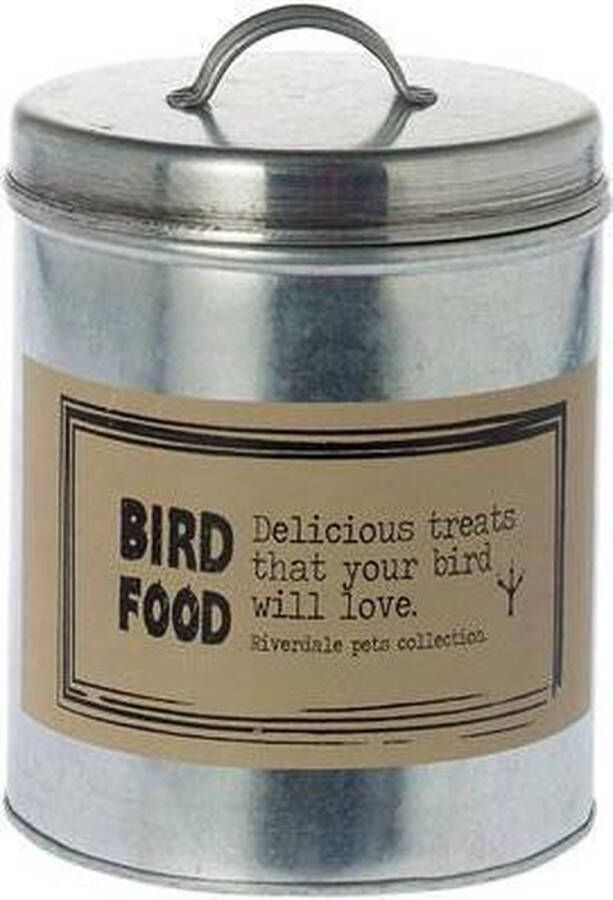 Riverdale Blik Bird zilver 17cm