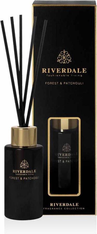 Riverdale Boutique Geurstokjes 40ml zwart Forest & Patchouli Zwart