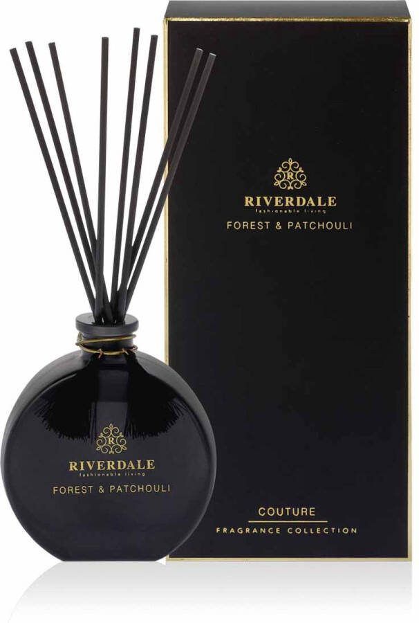 Riverdale geurstokjes Boutique Forest & Patchouli zwart 90 ml