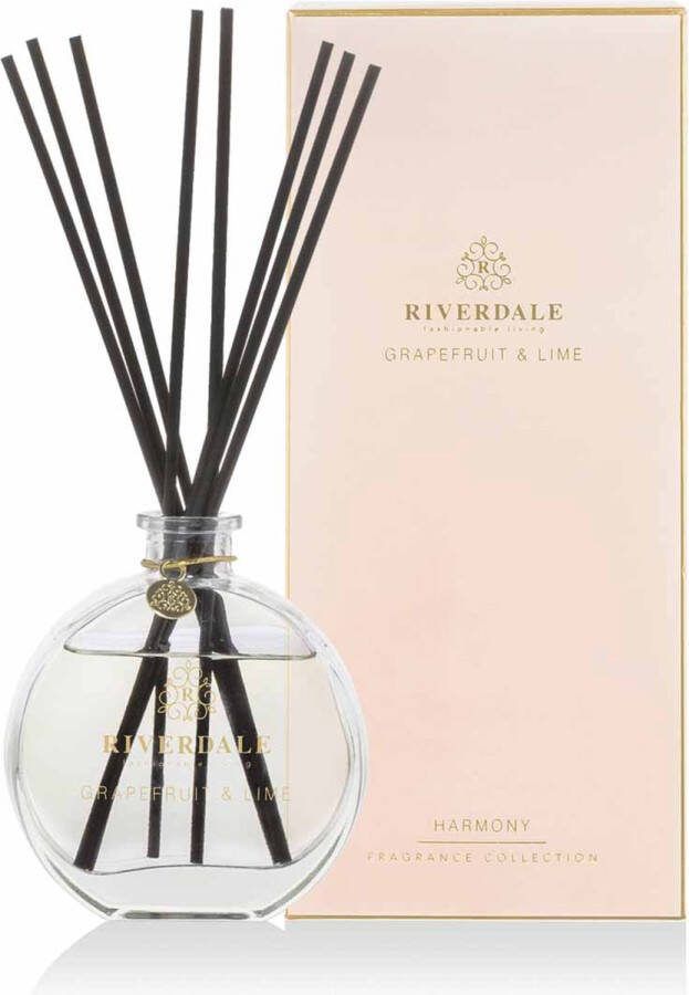 Riverdale geurstokjes Boutique Grapefruit & Lime roze 90 ml