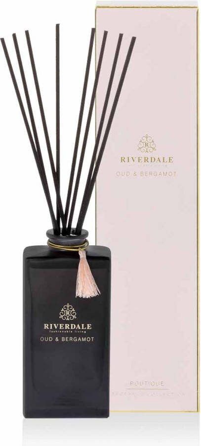 Riverdale geurstokjes Boutique Oud & Bergamot roze 140 ml