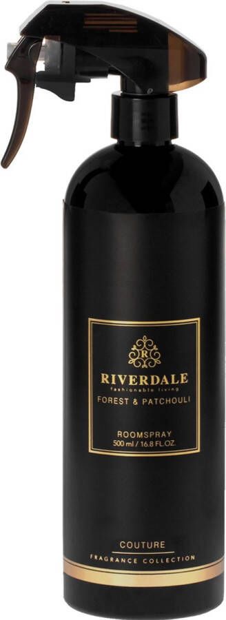 Riverdale Boutique Roomspray Forest & Patchouli zwart 500ml Zwart