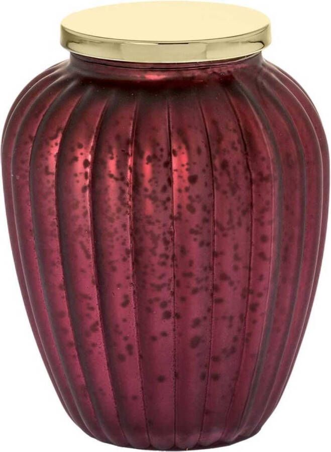 Riverdale Pax Geurkaars in pot Cinnamon burgundy 13cm Paars