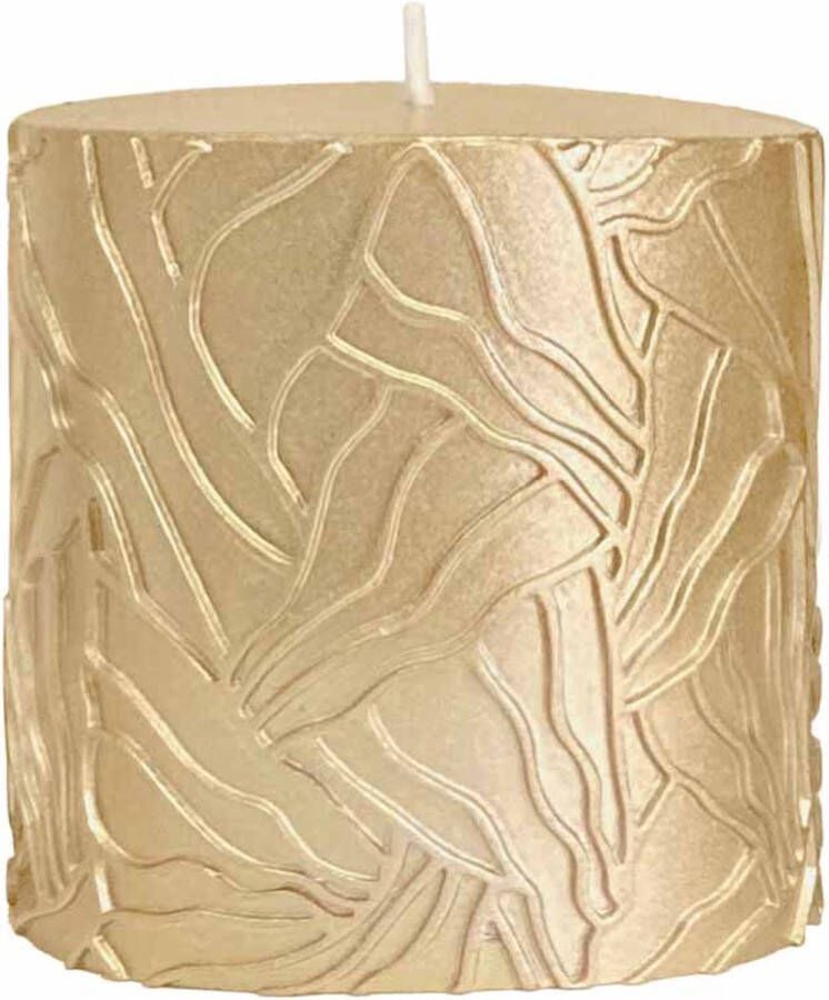 Riverdale Kaars Wave goud 9x9cm Goud