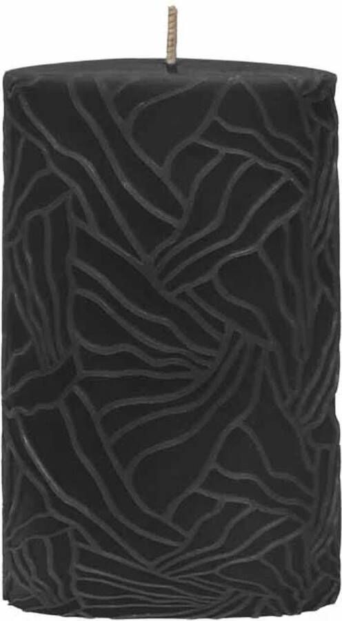 Riverdale Kaars Wave zwart 9x15cm Zwart
