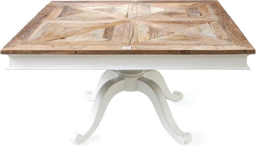 Riviera Maison Eettafel Château Belvédère Dining Table 150x150 cm Wit