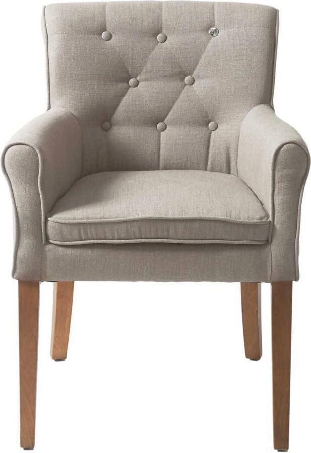Riviera Maison Eetkamerstoel Met Armleuning La Scala Dining Armchair Linnen Flax Naturel