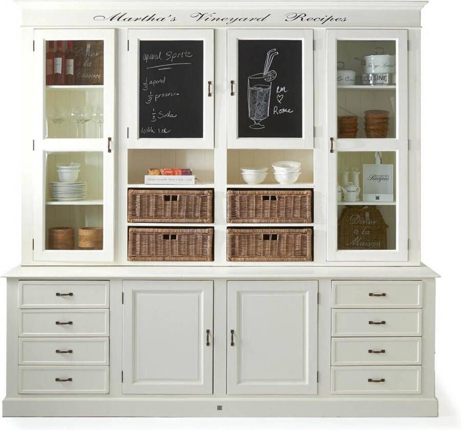 Riviera Maison Buffetkast Kast Martha's Vineyard Recipes Cabinet Wit
