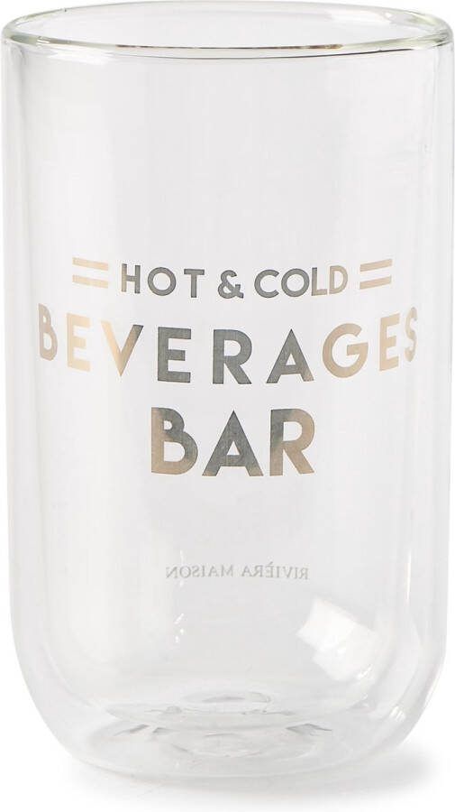 Riviera Maison Beverage Bar Glass L Koffie- en theeglas