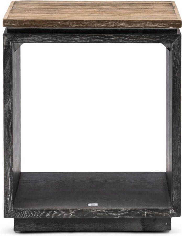 Rivièra Maison Bijzettafel Saratoga Hills Eikenhout 45 x 45cm Brown Vierkant