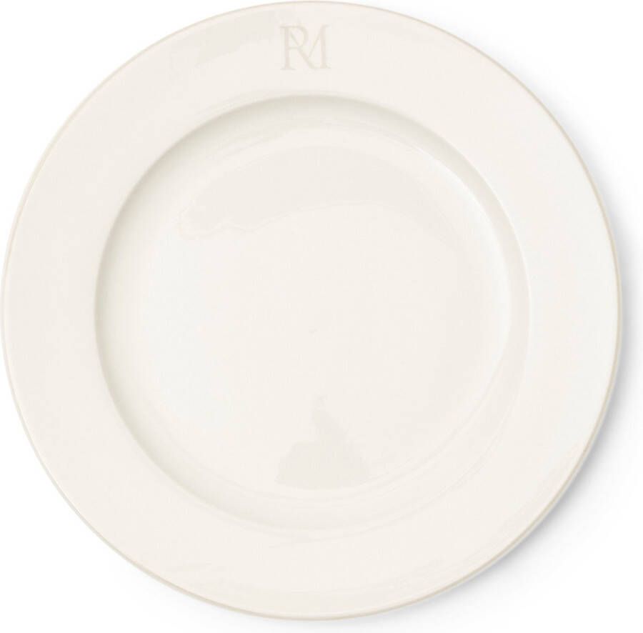 Riviera Maison Bord RM Monogram Dinner Plate Wit