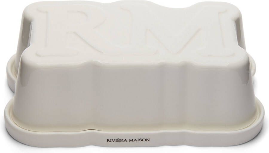 Riviera Maison Botervloot met deksel RM Butter Dish Wit