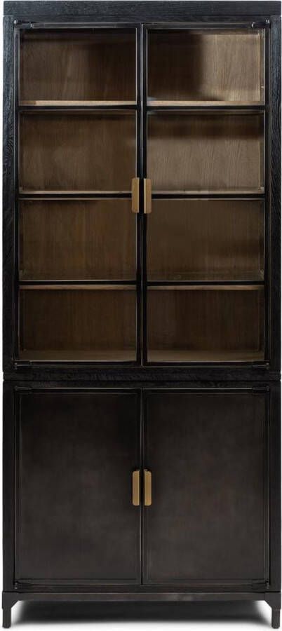 Rivièra Maison Buffetkast West Lake met LED verlichting Zwart