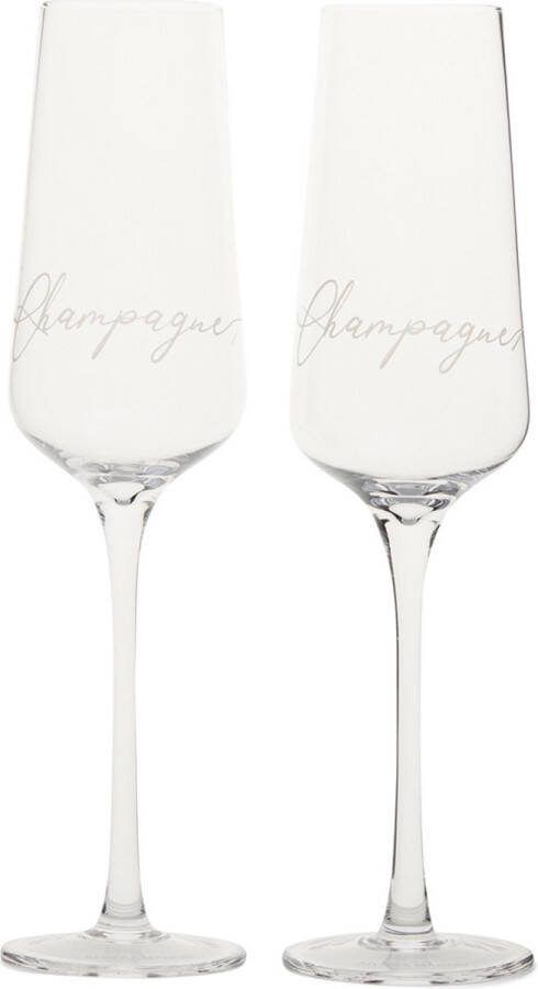 Riviera Maison Champagnecoupe RM Champagne Glass Transparant 2 Stuks