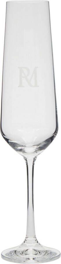 Riviera Maison Champagneglas RM Monogram Bubbles Glass Transparant
