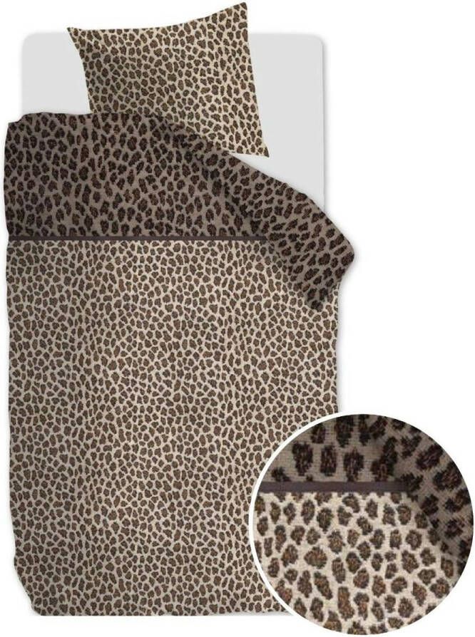 Riviera Maison Cheetah dekbedovertrek Eenpersoons 140x200 220 Bruin