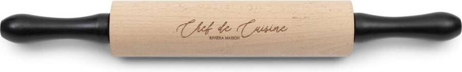 Riviera Maison Deegroller Chef De Cuisine Rolling Pin Naturel