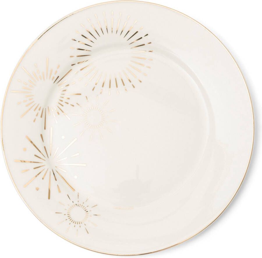 Riviera Maison Dinerborden Wit Classic Fireworks Dinner Plate