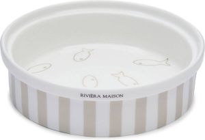 Riviera Maison katten voerbak A Fish Tale Cat Bowl S (Ø 15 5x4 5 cm)