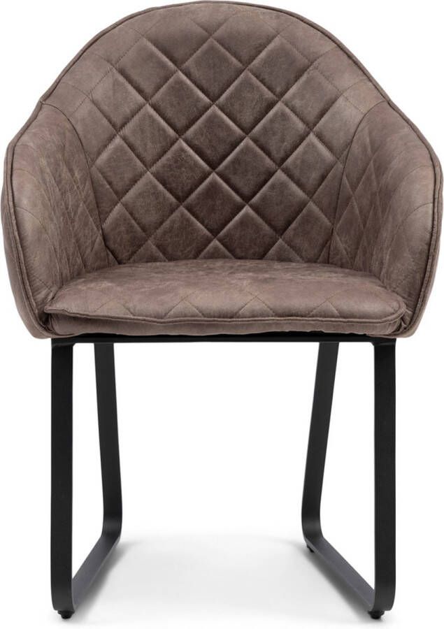 Rivièra Maison Riviera Maison Ritz Armchair Pell Coffee 68.0x62.0x50.0 cm